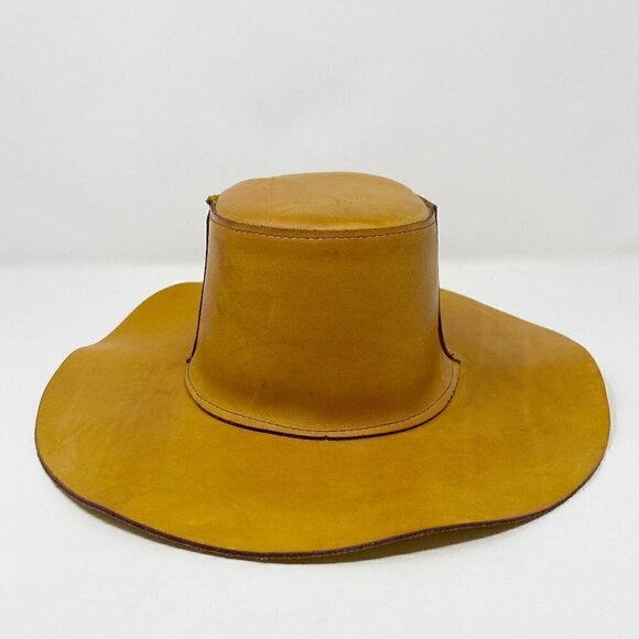 VINTAGE | Skully\'s by Henschel Western Tan Leather Hat main image 12